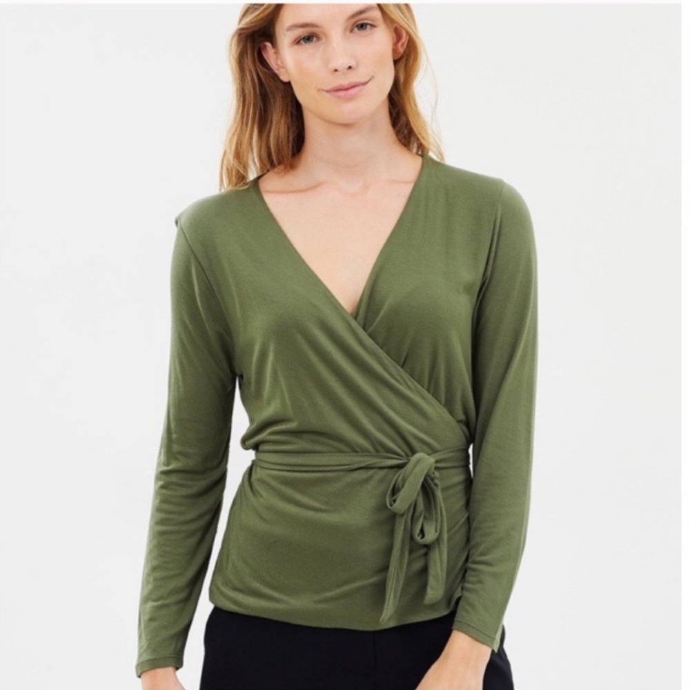 J Crew Wrap Top